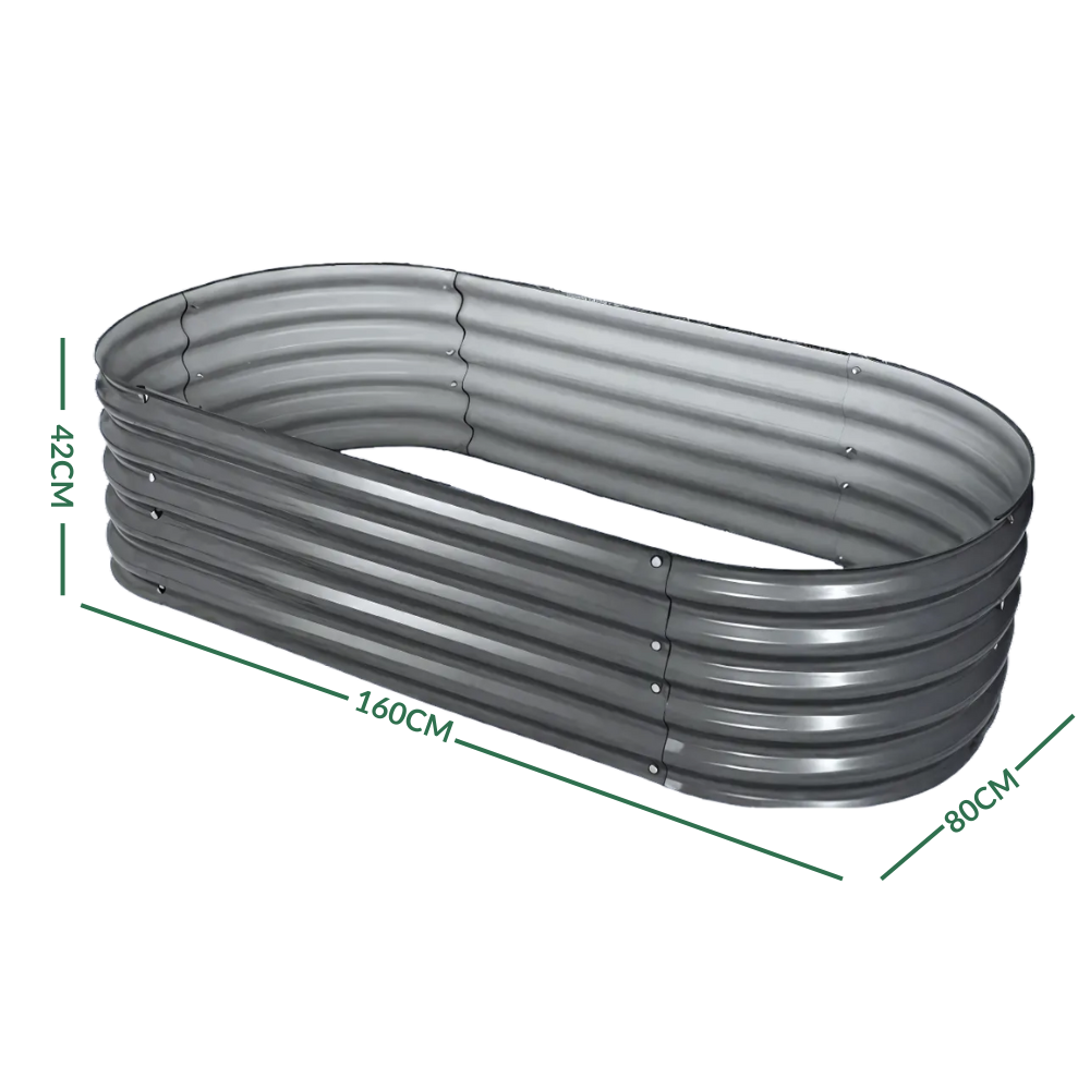 Galvanised Steel Garden Bed