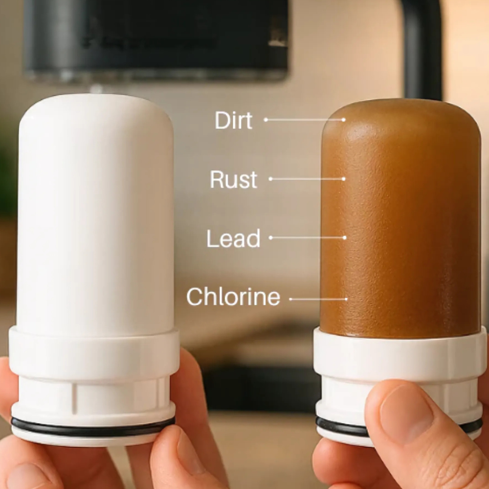 Tap Water Filter (Purifier Host +  🎁 2 FREE Filters)