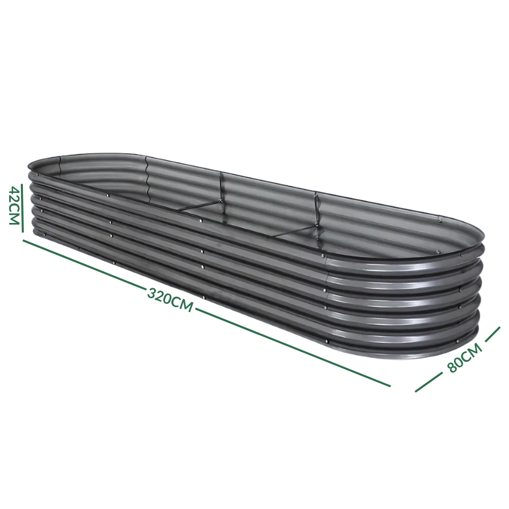 Galvanised Steel Garden Bed