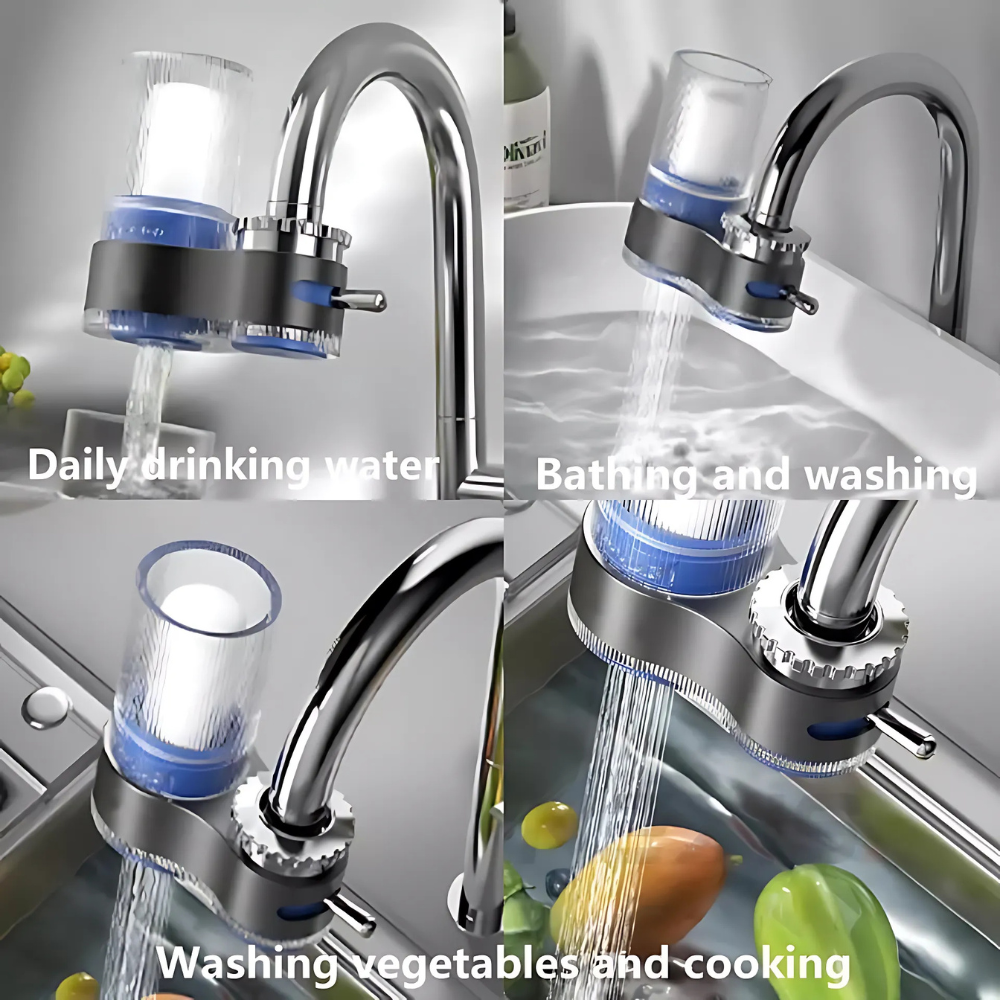 Tap Water Filter (Purifier Host +  🎁 2 FREE Filters)