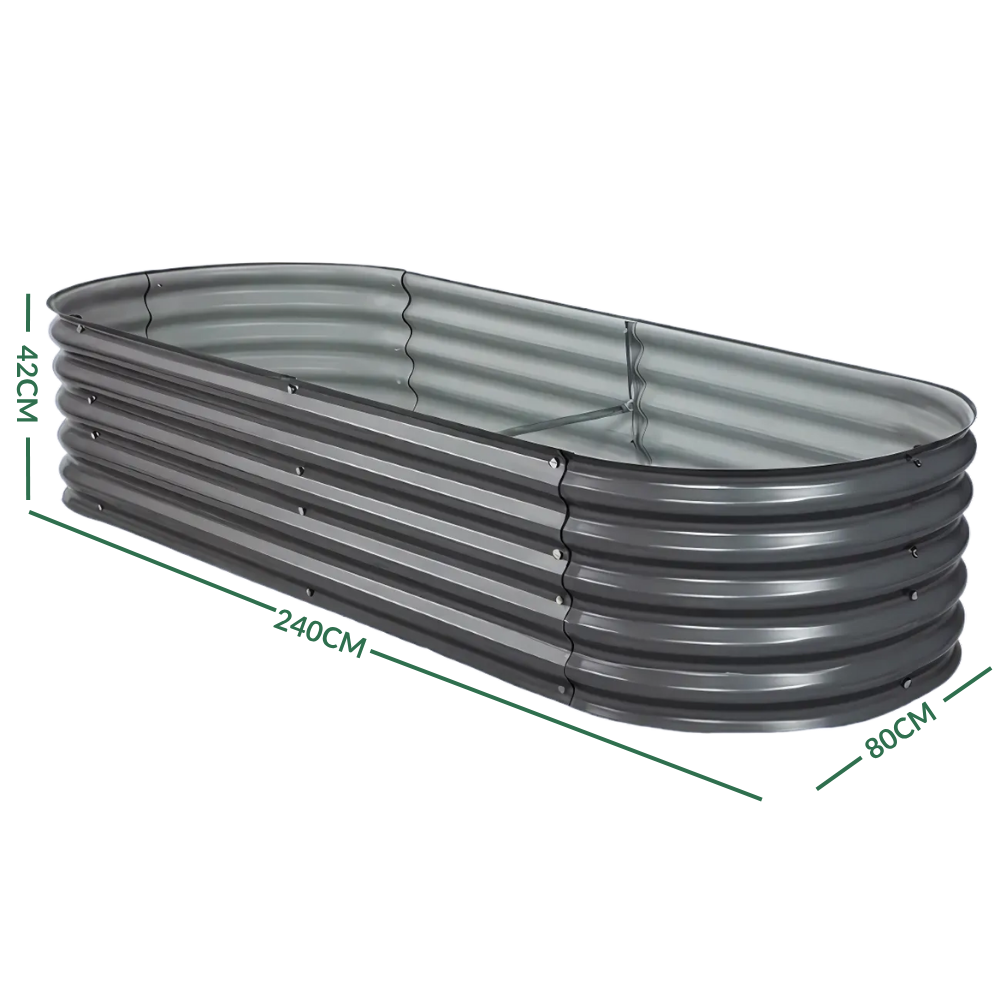 Galvanised Steel Garden Bed