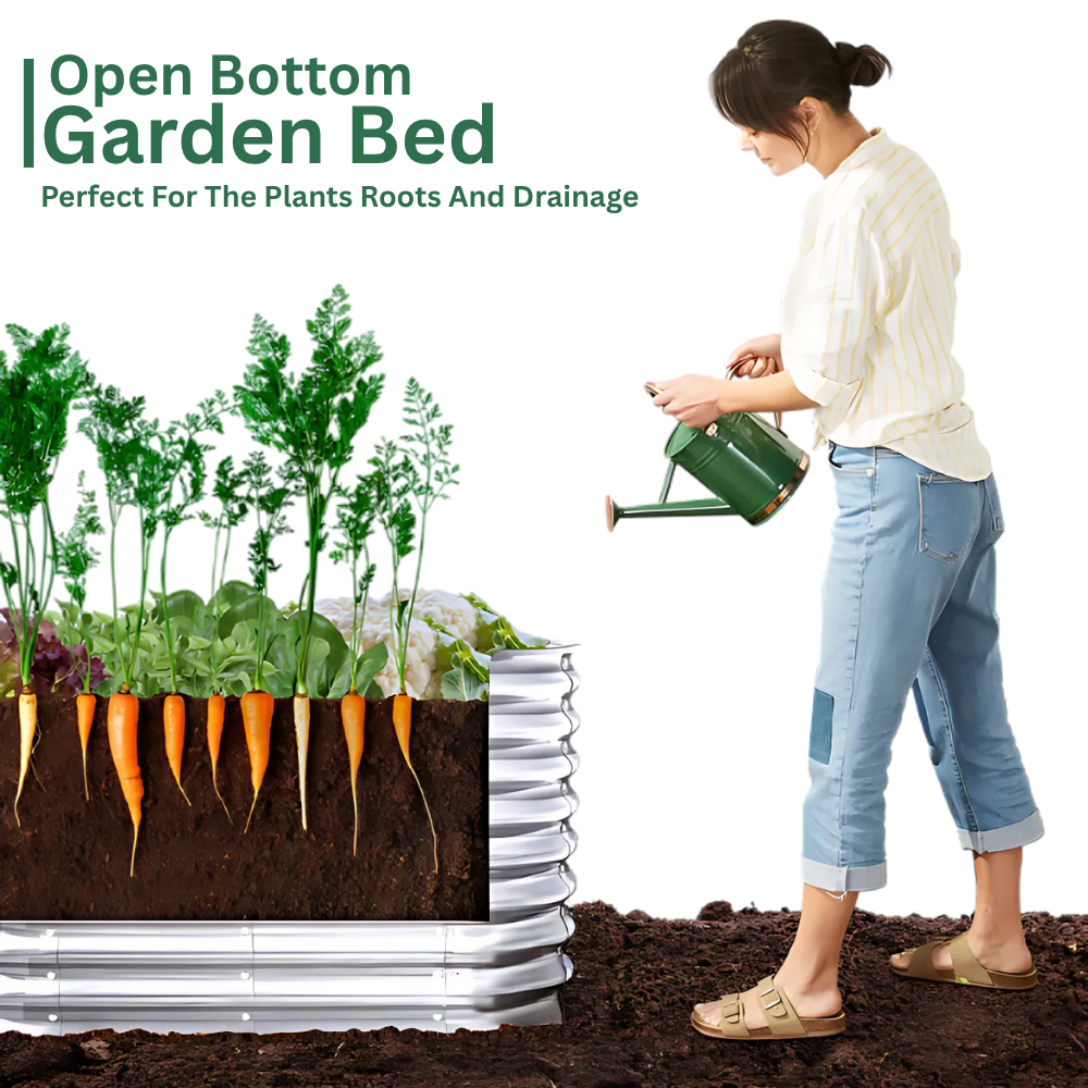 Galvanised Steel Garden Bed
