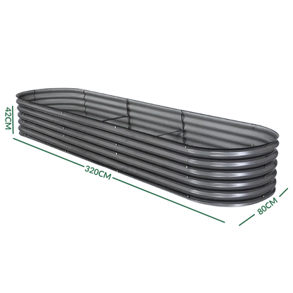 Galvanised Steel Garden Bed