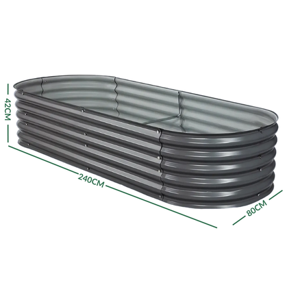 Galvanised Steel Garden Bed