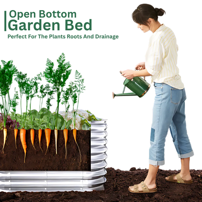 Galvanised Steel Garden Bed