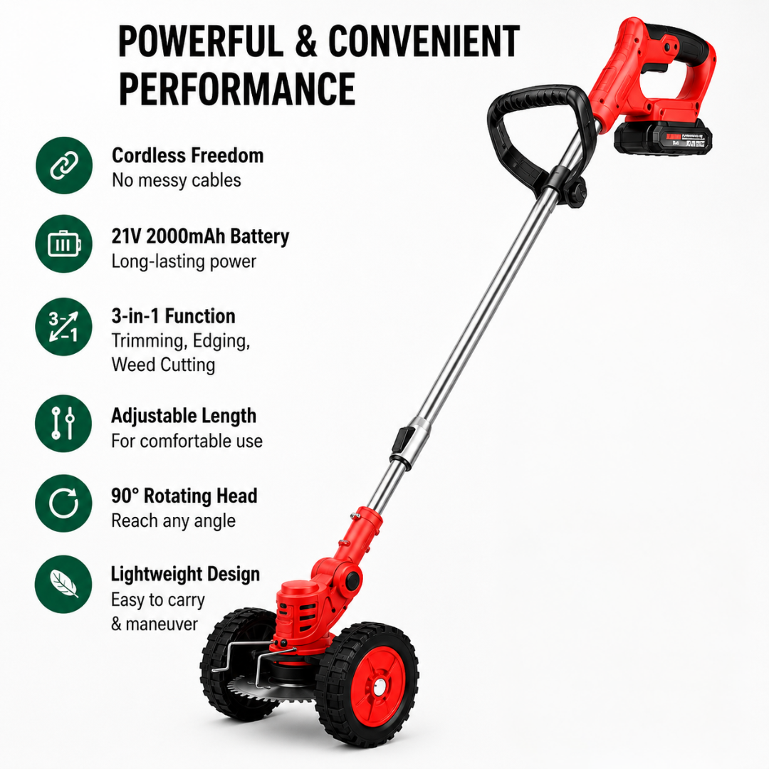 Effico 3-in-1 Cordless Lawn Trimmer
